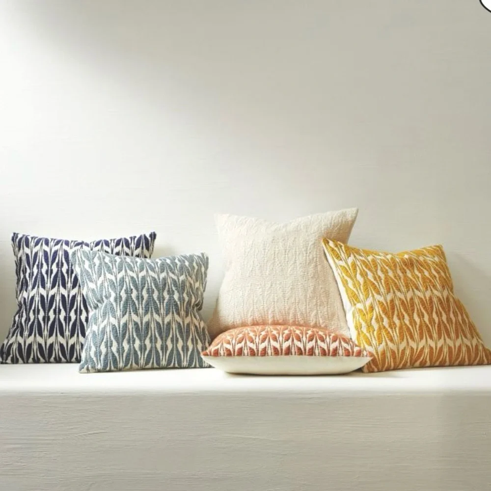 West Elm Mariposa 20x20 Pillow Cover Dark Horseradish
